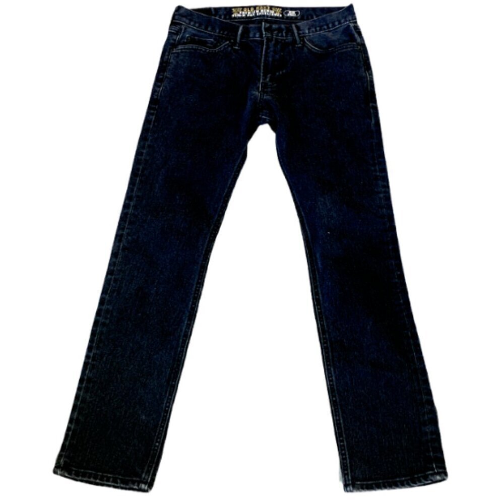 Old‎ Navy Micro Bleu Mens 28 x 30 (30x29.5) Premium Denim Slim Black Jeans 35B